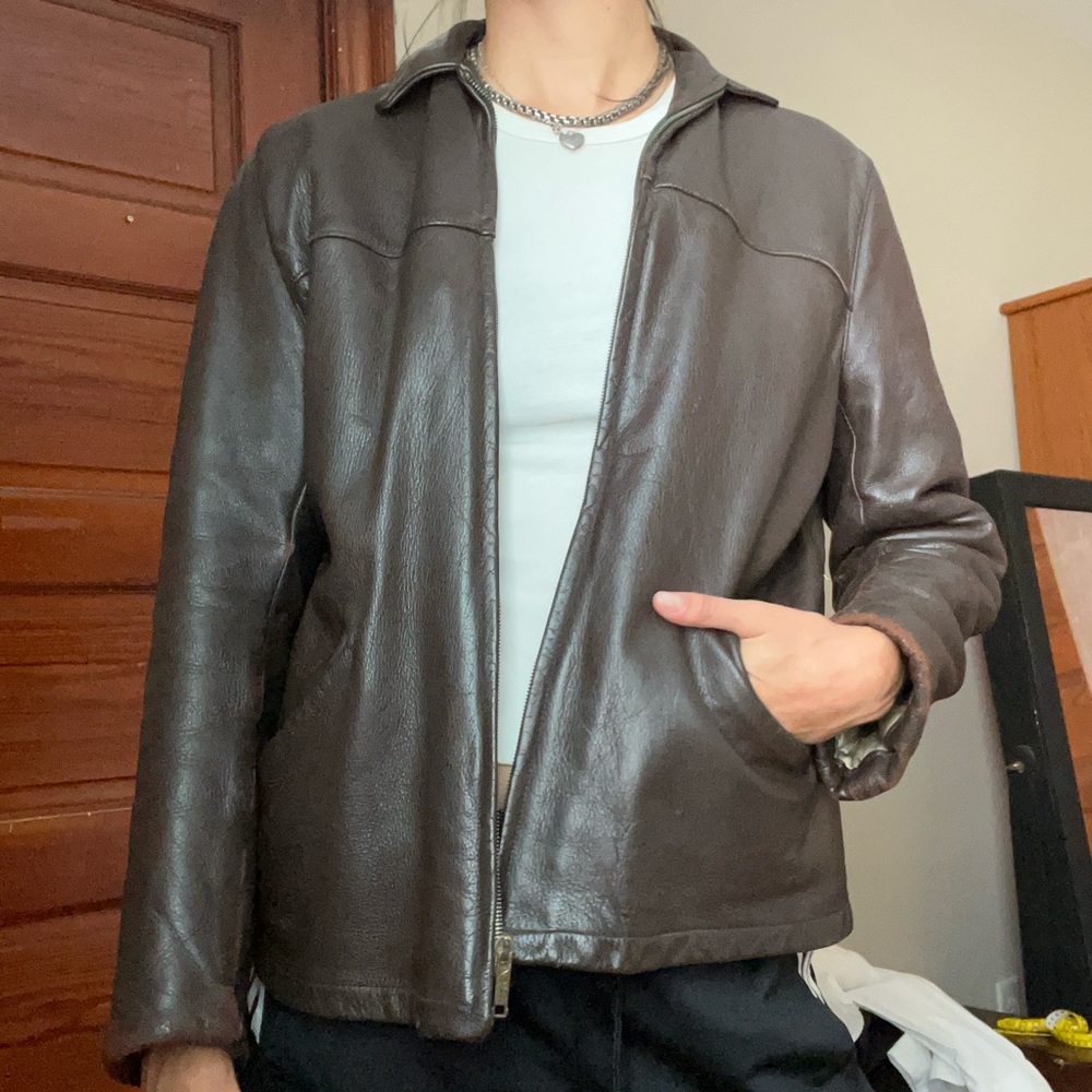 Vintage Brown Leather Jacket buttery soft!